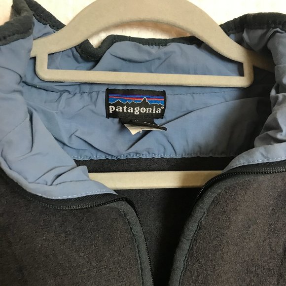 Patagonia Wool 1/4 Zip Sweater Ruched Side XL - Picture 3 of 7